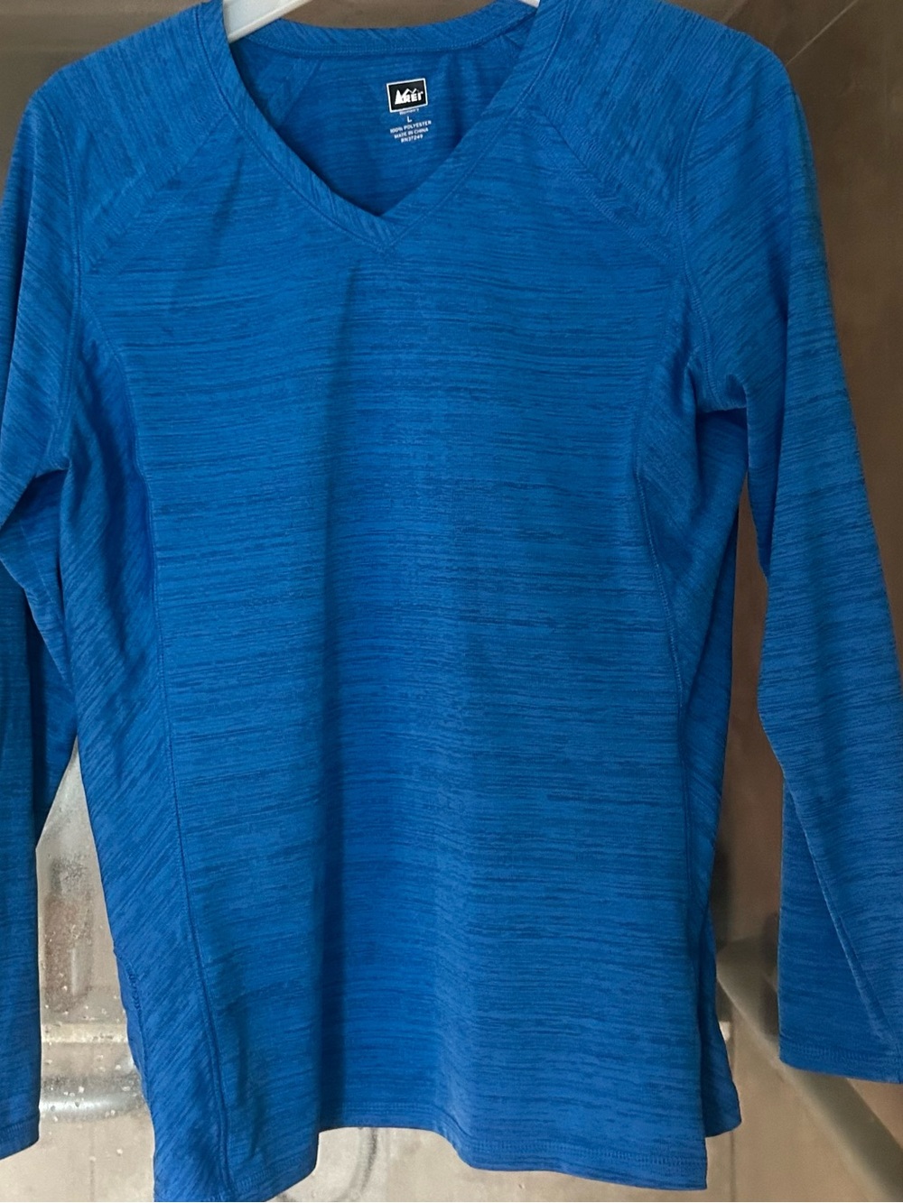 V-Neck Long-Sleeve Sweater - Blue